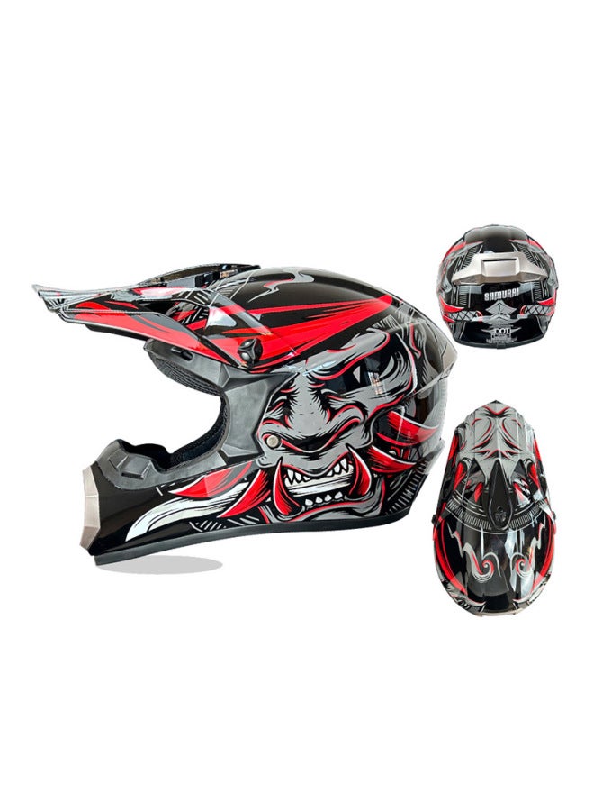 Red Cow Export Dot Beach Off-road Helmet Cycling Full-face Motorcycle Helmet Youth Kart Safety Helmet