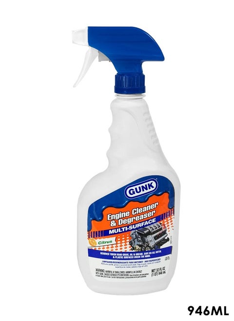 GUNK Multi Purpose Engine Cleaner Degreaser Removes Grease Oil From Metal And Plastic Engine Degreaser 946ml
