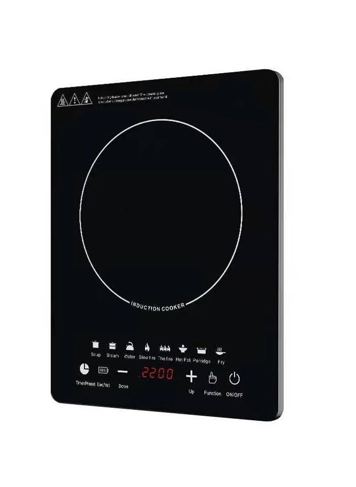 VRCOW Portable Induction Cooktop, Countertop Burner with Multi-Function, 2200w Electric Stove with Easy Clean Glass, 8 Modes Sensor Touch Cooker  - Image 1