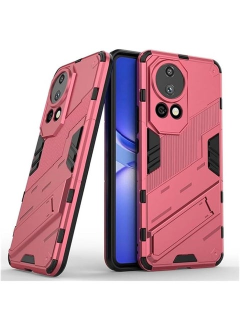 Case Compatible with Huawei Nova 12 Ultra 5G, 2-in-1 TPU+PC Dual Layer Combo Shockproof Ultra-Thin Protective Phone Back Cover with Kickstand