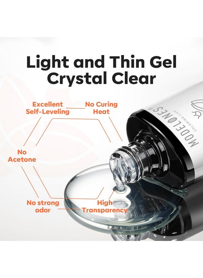 موديل ونز طلاء أظافر جيلي أساسي قابل للتقشير من موديلونز، غير قابل للأشعة فوق البنفسجية، سريع الجفاف، قابل للتقشير، لطلاء أظافر جيلي سهل الإزالة، أساس جل للمبتدئين، حماية الأظافر دون تلف، أظافر رقيقة وضعيفة - Image 3