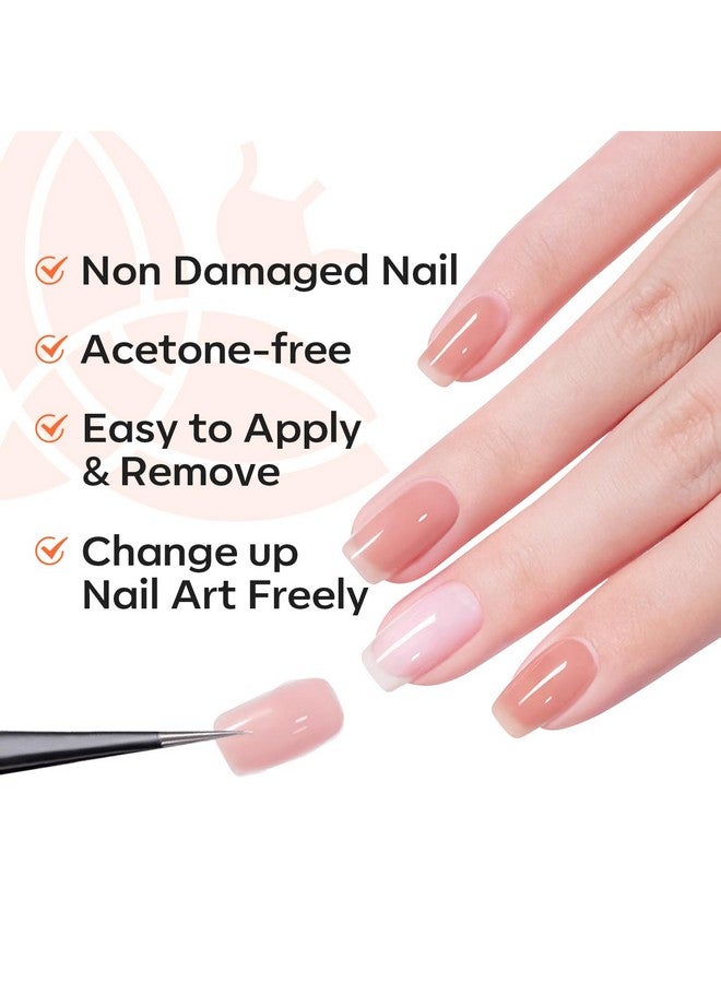 موديل ونز طلاء أظافر جيلي أساسي قابل للتقشير من موديلونز، غير قابل للأشعة فوق البنفسجية، سريع الجفاف، قابل للتقشير، لطلاء أظافر جيلي سهل الإزالة، أساس جل للمبتدئين، حماية الأظافر دون تلف، أظافر رقيقة وضعيفة - Image 5