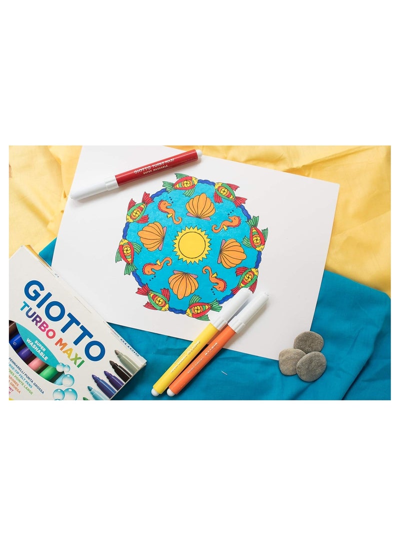 Giotto Turbo Maxi Colour Marker Set Of 6 - Image 4