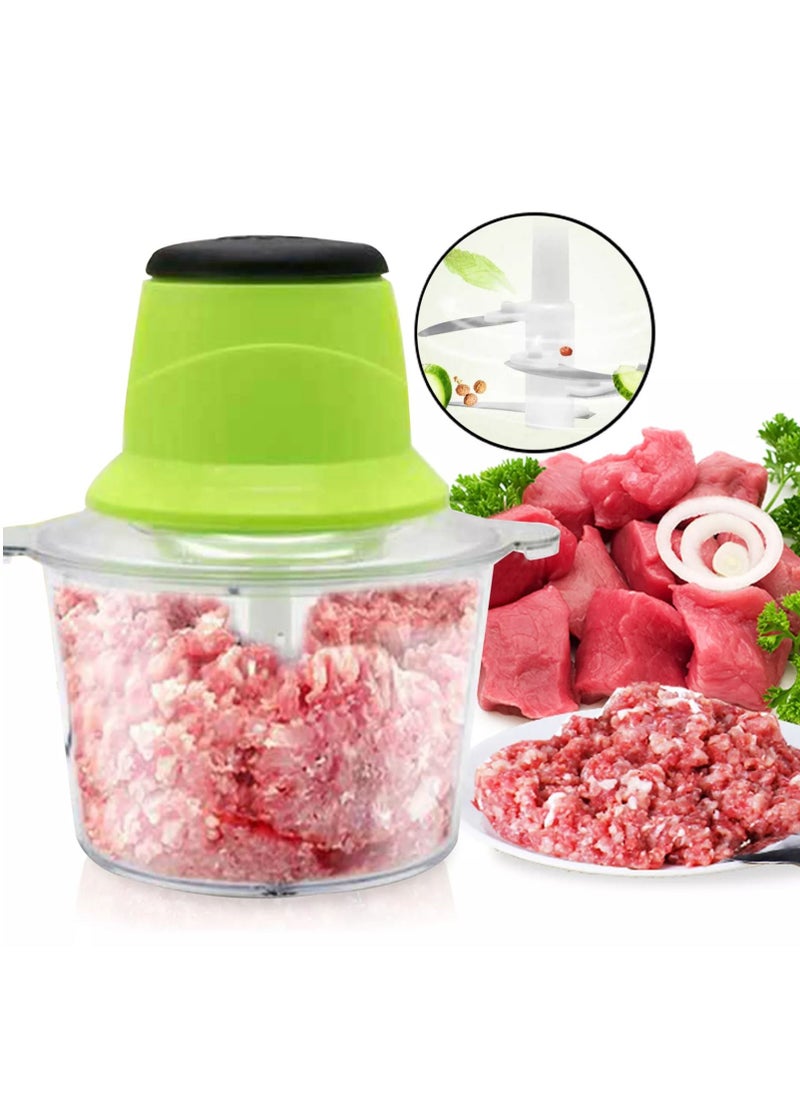 DubaiGallery 2L Capacity Electric Meat Grinder Food Chopper Stainless Steel Electric Kitchen Grinder Meat Shredder Grater  - Image 3