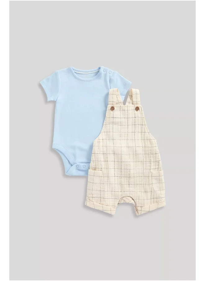 mothercare My First Bibshorts and Bodysuit Set