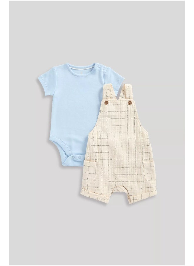 mothercare - My First Bibshorts and Bodysuit Set - Image 1