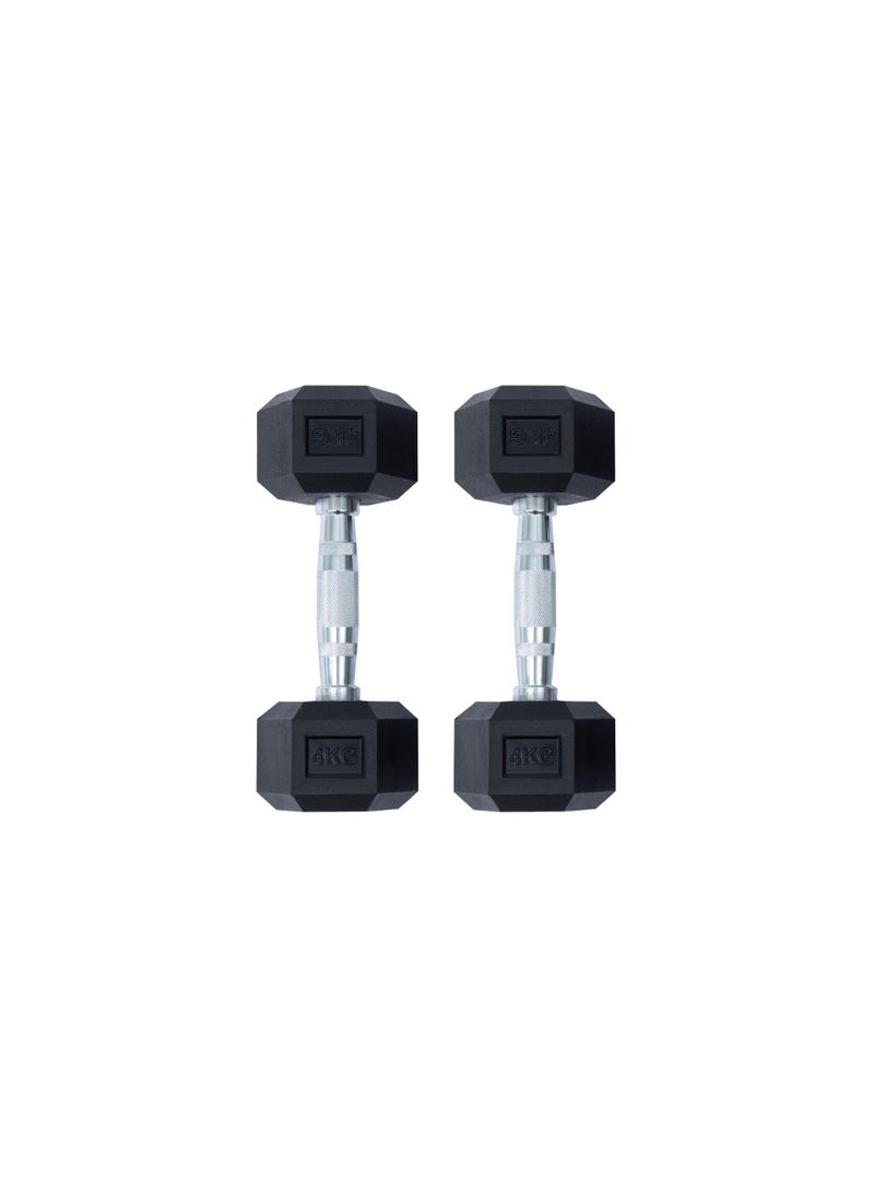 كوماندو زوج دمبل سداسي وزن 4 كيلو من قطعتين - Image 5