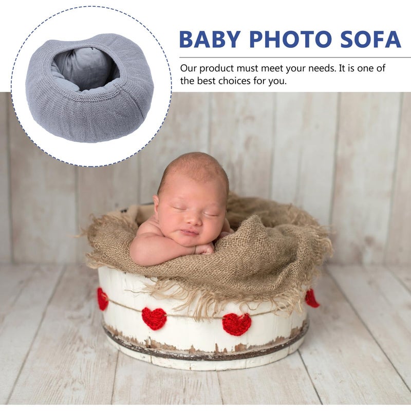 Gray Newborn Photography Sofa Posing Prop Photo Shoot Decoration - Image 4