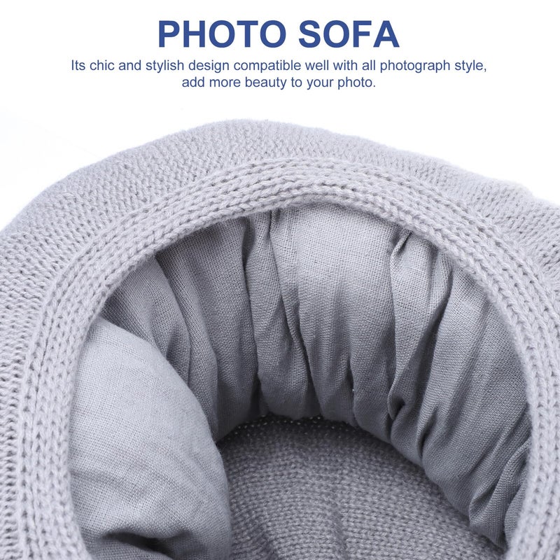Gray Newborn Photography Sofa Posing Prop Photo Shoot Decoration - Image 5