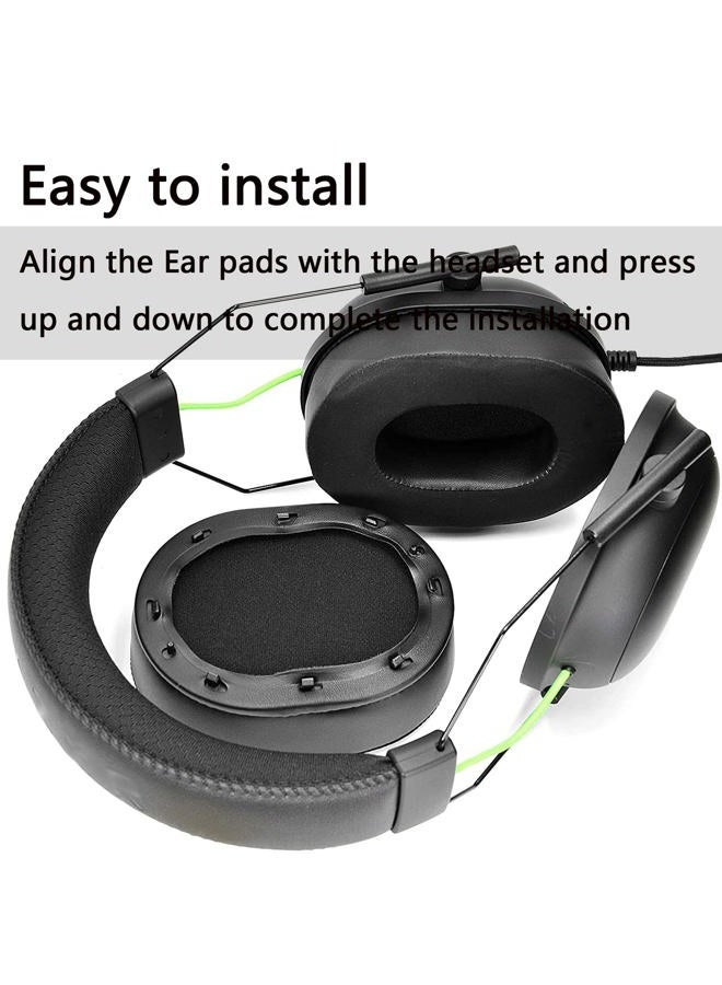 defean BlackShark V2 PRO Upgrade Quality Cooling Gel Ear pads - defean Ear Cushion Replacement For Razer BlackShark V2 / V2 PRO gaming Headset, High-Density Noise Cancelling Foam, Added Thickness, L - Image 5