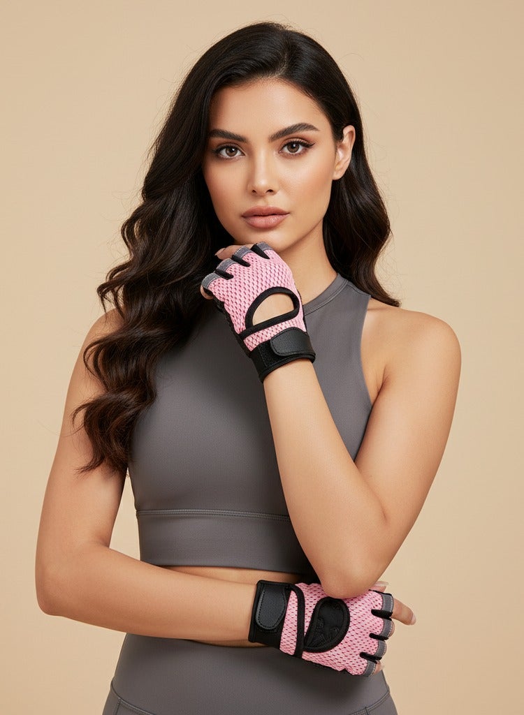 maffick Professional Gym Workout Gloves with Extended Wrist Support - Anti-Slip Honeycomb Silicone Palm & Breathable Mesh - Heavy Duty Weightlifting, Cycling & Fitness Exercise Gloves for Men & Women - Image 4