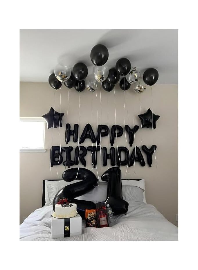 Generic Large Black Helium Foil Number Balloon – 32 Inch Party Decoration – Birthday, Anniversary & Event (Number 2) - Image 2