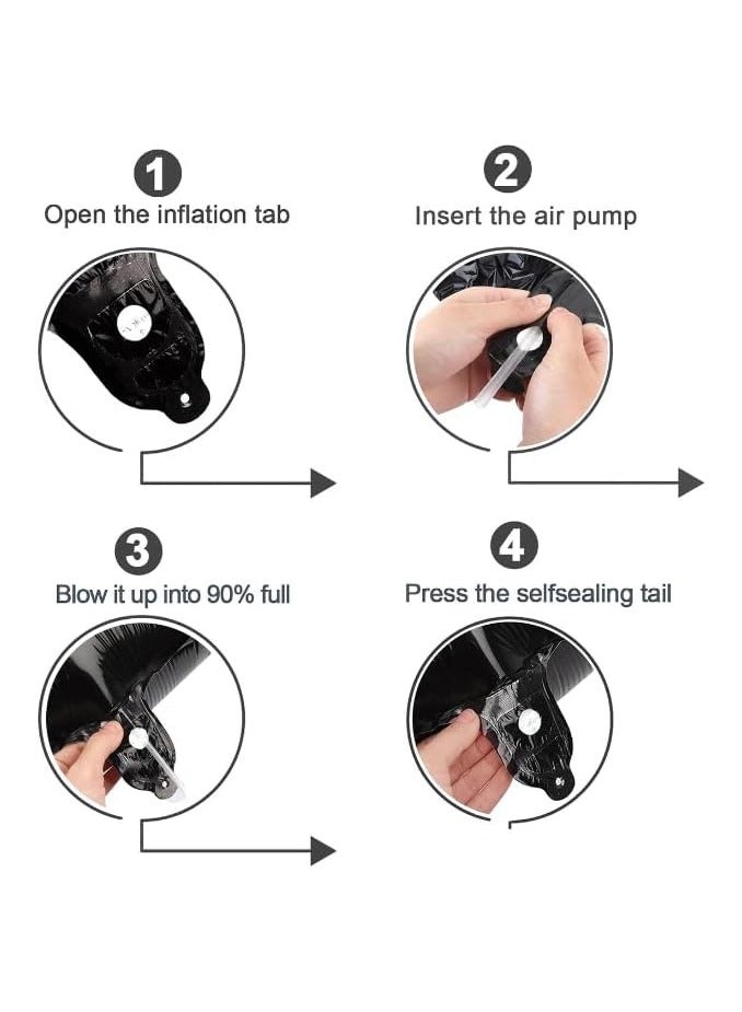 Generic Large Black Helium Foil Number Balloon – 32 Inch Party Decoration – Birthday, Anniversary & Event (Number 2) - Image 3