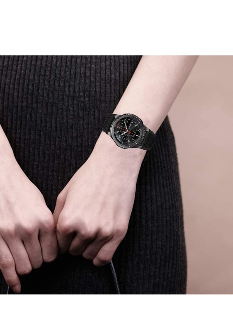 ELTRAZONE Strap for Huawei GT/Huawei GT 2 (46mm) Watch Band/Huawei Watch GT2 Pro Strap/Samsung Galaxy Watch 46mm / Galaxy Watch 3 45mm, 22mm Silicone Straps Watch Band (Black)  - Image 3