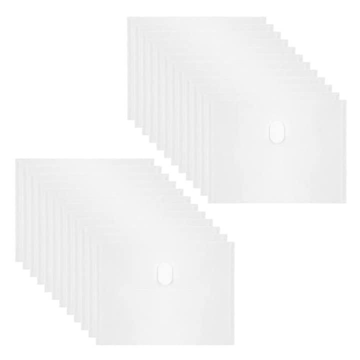 Anseal 24 Pack 5 x 7 Coupon Receipt Check Holder, Small Clear Plastic Envelope with Hoop & Loop Closure, Stamp and Die Storage Pockets for Cutting Dies Stencil Stamp Crafts - Image 1