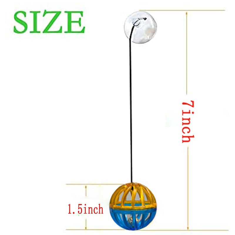 Koomduk 6 Pack Bearded Dragon Toys Accessories,Bearded Dragon Toy Balls Bell,Fit for Lizard Small Reptile Habitat Terrarium Tank - Image 4