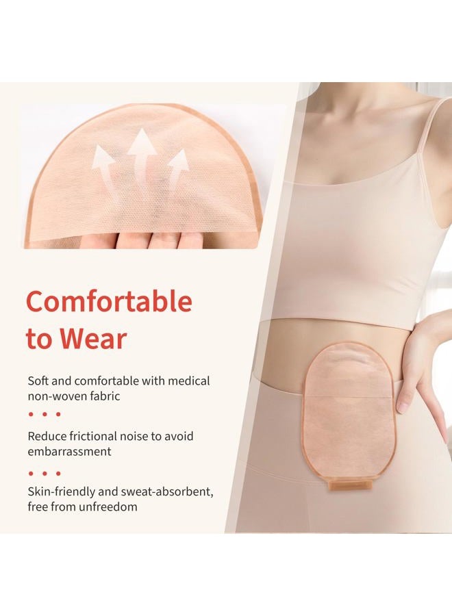 DERAYMI 30PCS Colostomy Bags, Ostomy Supplies, One Piece Drainable Ostomy Pouches with Clamp Closure for Ileostomy Stoma Care, 15 mm-64 mm Cut to Fit - Image 5