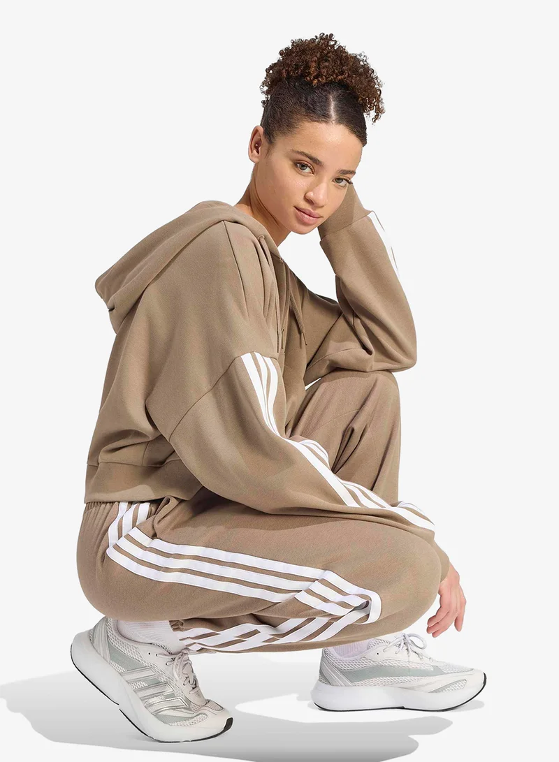 Adidas KHASIX/WHITE 3-Stripes Fleece Sweatpants for Women | Best Price UAE