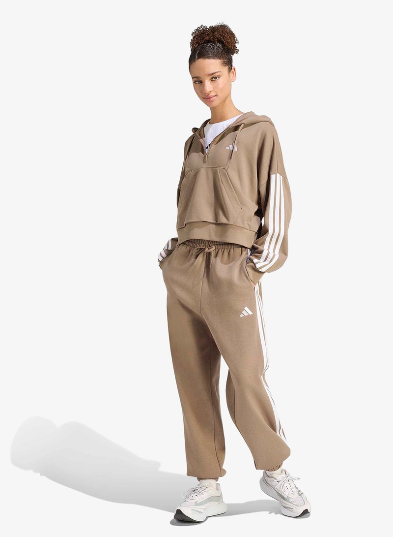 Adidas 3-Stripes Fleece Sweatpants - Image 5