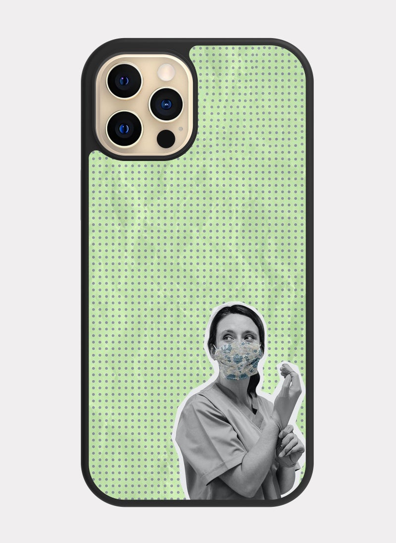 PXLAAT iPhone 12 Pro case cover Female Doctor - Image 1