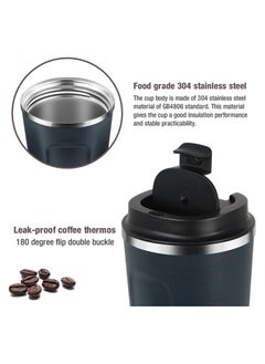 Coffee Vacuum Insulated Travel Mug Smilatte Leakproof Double Wall Stainless Steel Reusable Coffee Cup with Lid for Hot and Cold Drinks  - Image 4