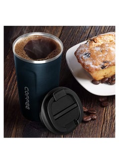 Coffee Vacuum Insulated Travel Mug Smilatte Leakproof Double Wall Stainless Steel Reusable Coffee Cup with Lid for Hot and Cold Drinks  - Image 5