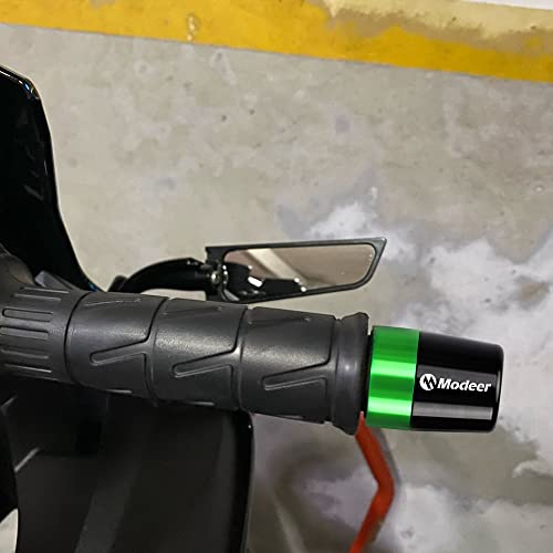 Modeer قبضة مقبض مودير لدراجة نينجا 250 300 400 650 1000 400R 250R 250SX 1000SX H2R ZX14R ZX10R ZX6R Z250 300 400 Z650 750 800 900 1000 فولكان S 650 900 ملحقات دراجات نارية (أخضر) - Image 2