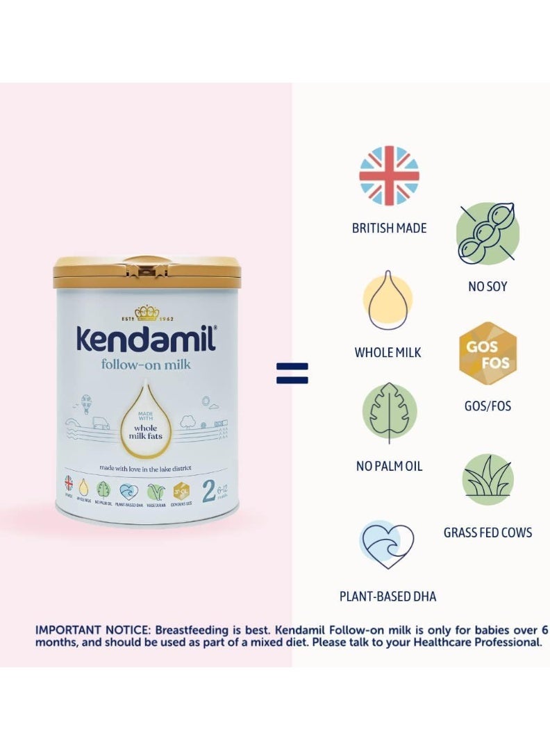 Kendamil Classic Follow On Milk Stage 2 800g - Image 2