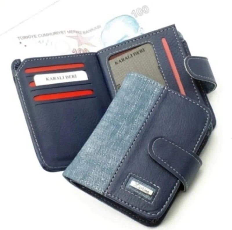 Newish Polo Newishpolo Fabric Men's Wallet Blue  - Image 1