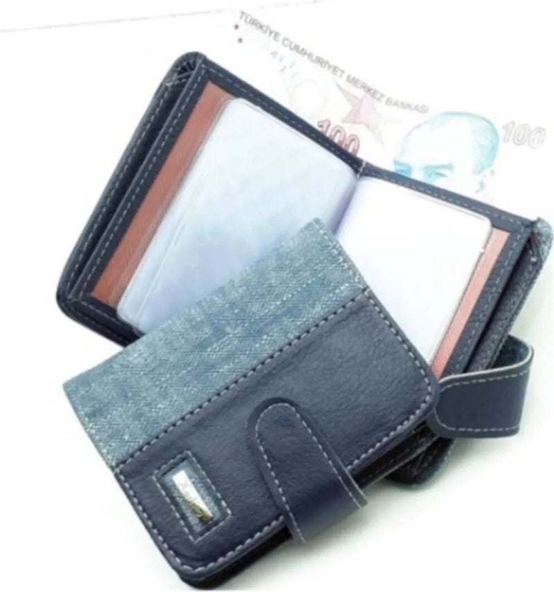 Newish Polo Newishpolo Fabric Men's Wallet Blue  - Image 3