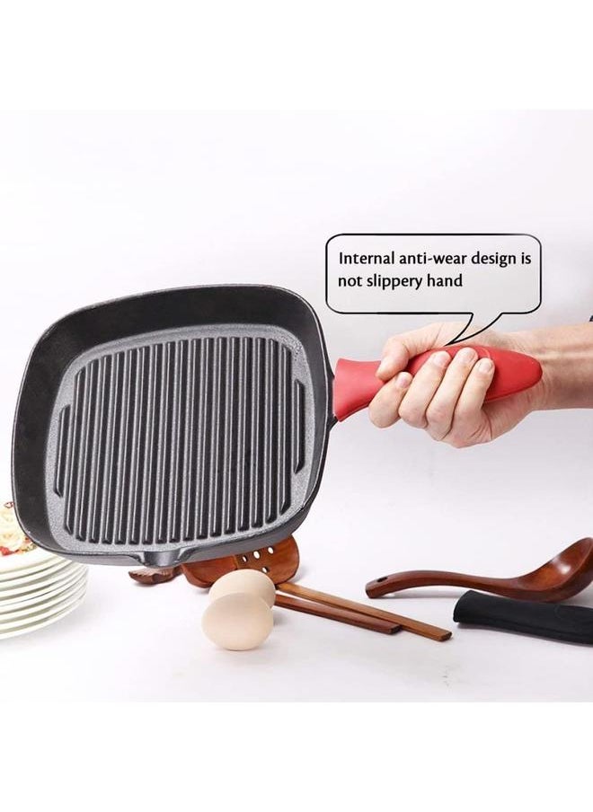 yongsheng Heat Protecting Silicone Hot Handle Holder Pot Cast Iron Skillets and Metal Frying Pans Silicone Cover  - Image 3