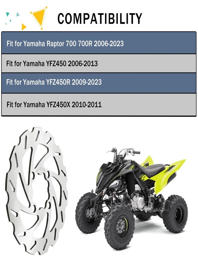 OTINUBEE ATV Brake Rotor Disc Rear 200mm 1S3-2582W-00-00 Compatible with Yamaha Raptor 700 700R 2006-2023 YFZ450 2006-2013 YFZ450R 2009-2023 YFZ450X 2010-2011, 1S3-2582W-10-00 - Image 3
