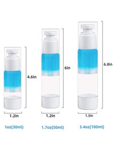 Generic Airless Lotion Pump Bottle Refillable Travel Dispenser Bottle for Cream and Lotion (100ml-4pcs)  - Image 3
