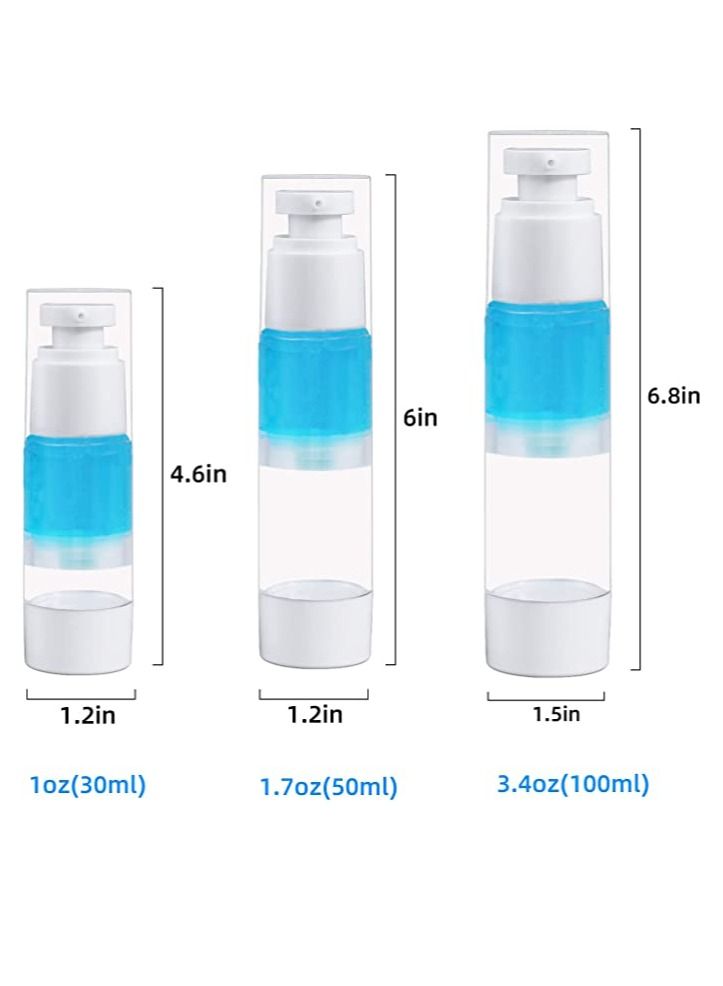 Airless Lotion Pump Bottle Refillable Travel Dispenser Bottle for Cream and Lotion (100ml-4pcs) - Image 3