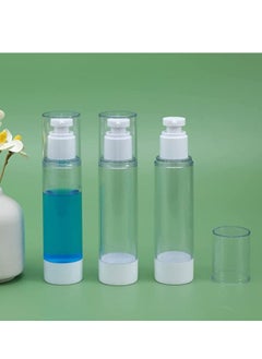Generic Airless Lotion Pump Bottle Refillable Travel Dispenser Bottle for Cream and Lotion (100ml-4pcs)  - Image 2