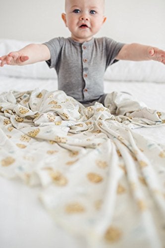 Copper Pearl Large Premium Knit Baby Swaddle Receiving Blanket Chip - Image 4