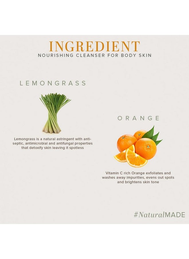 Khadi Natural Herbal Orange & Lemongrass Body Wash| Cleanses And Revives Skin|Shower Gel To Regulate Oil Production| Keeps Skin Blemish Free|Suitable For All Skin Types| 210Ml  - Image 3