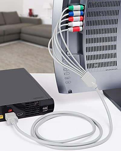 Fosmon Component HD AV Cable to HDTV-EDTV (High Definition 480p) Compatible with Nintendo Wii and Wii U - Image 3