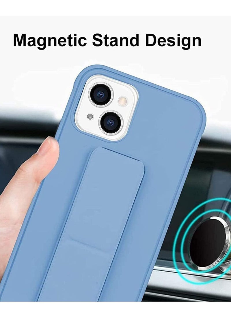 Generic Case for iPhone 14 Plus, Back Stand Case with Magnet Holder Hand Grip Magnetic Car Mount Anti Scratch Shockproof Cover Case  - Image 3
