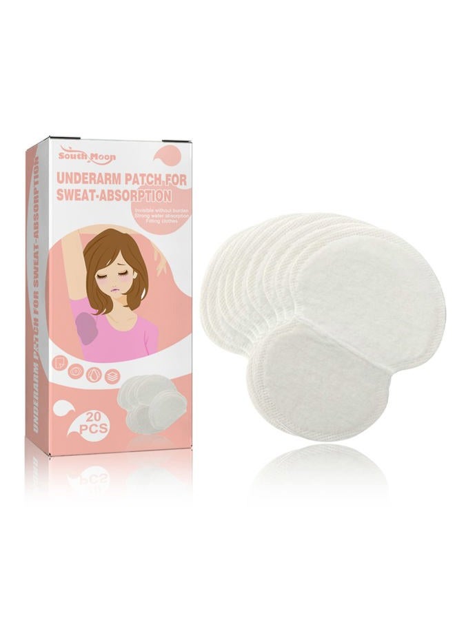 Generic 20 pieces The South moon underarm sweat absorption pad is durable and effective, and the underarm invisible sweat absorption pad is comfortable and comfortable  - Image 1