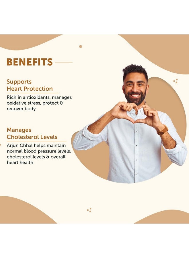 Neuherbs Arjun Chhal Powder - 200 gm (Pack of 1) | 100% Natural & Pure Herbal Arjun Ki Chaal Powder For Men & Women | To Support Heart Health & Promote Good Cholesterol | Rich In Antioxidant - Image 2
