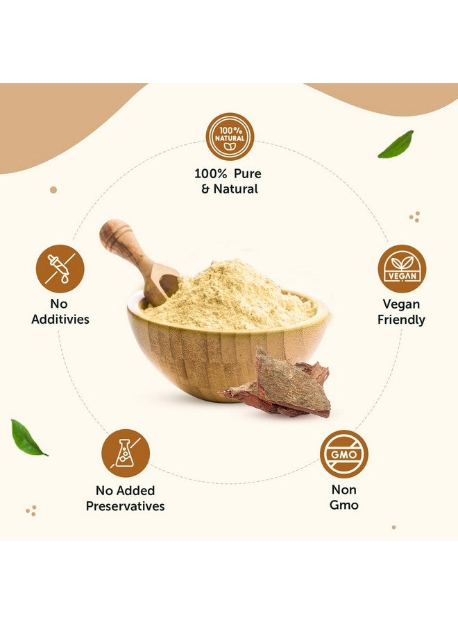 Neuherbs Arjun Chhal Powder - 200 gm (Pack of 1) | 100% Natural & Pure Herbal Arjun Ki Chaal Powder For Men & Women | To Support Heart Health & Promote Good Cholesterol | Rich In Antioxidant - Image 3