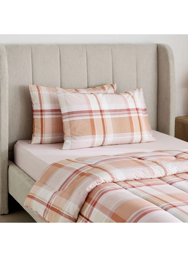 Home Box Madison Hazel 3-Piece Cotton Printed Twin Comforter Set 220 x 160 cm