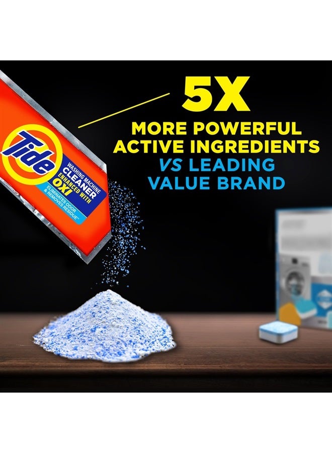 Tide Washing Machine Cleaner by Tide, Washer Machine Cleaner with Oxi for Front and Top Loader Washer Machines, Deep Cleaning Residue & Odor Eliminator, 21 Month Supply  - Image 4