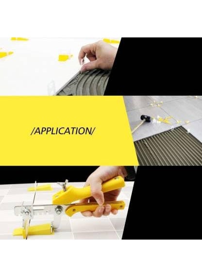 FLAMINGO ENTERPRISE FLAMINGO ENTERPRISE Tile Leveling System 100 Wedge and 200 Clips With 2mm Tiles Spacer Lever Tool 5 cm  - Image 4
