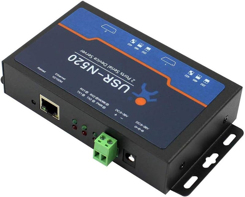 PUSR Double Serial Device RS232 RS485 RS422 Ethernet Server Modbus Multi-host Polling - Image 2