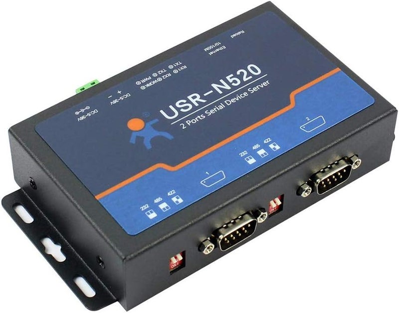PUSR Double Serial Device RS232 RS485 RS422 Ethernet Server Modbus Multi-host Polling - Image 1