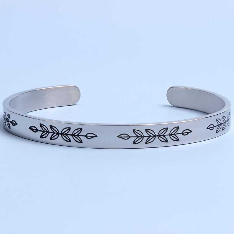 Btysun Bracelets for Women Mothers Day Bracelet Gifts from Daughter Inspirational Gifts for Women Graduation Gifts for Her Motivational Birthday Cuff Bangle Friendship Personalized Mantra Jewelry… - Image 2