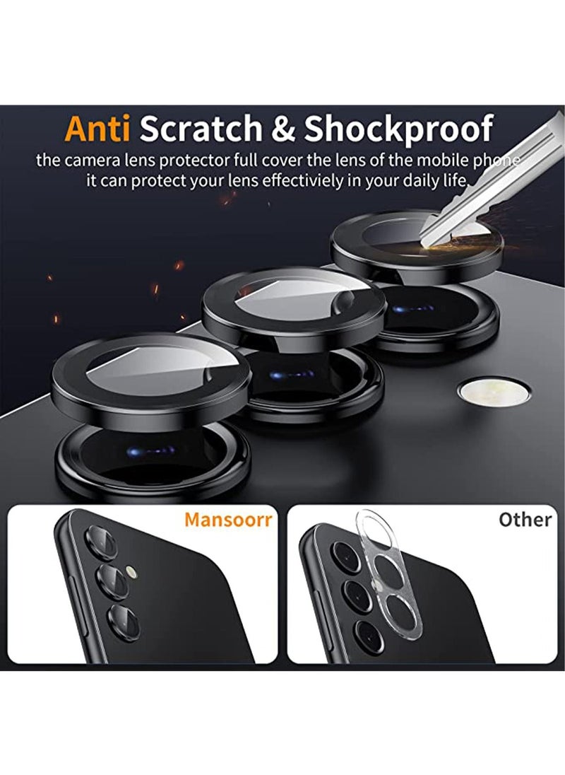 Generic Samsung Galaxy A14/Galaxy A34 Camera Lens Protector Case Cover [Drop Protection] Anti-Scratch 9H Tempered Glass Screen Protector Case Friendly Camera Cover Accessories  - Image 2