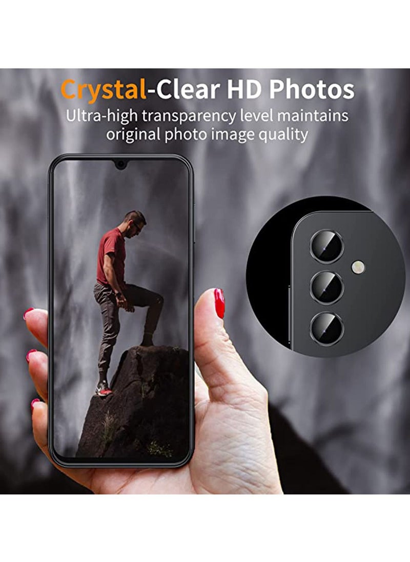 Generic Samsung Galaxy A14/Galaxy A34 Camera Lens Protector Case Cover [Drop Protection] Anti-Scratch 9H Tempered Glass Screen Protector Case Friendly Camera Cover Accessories  - Image 3